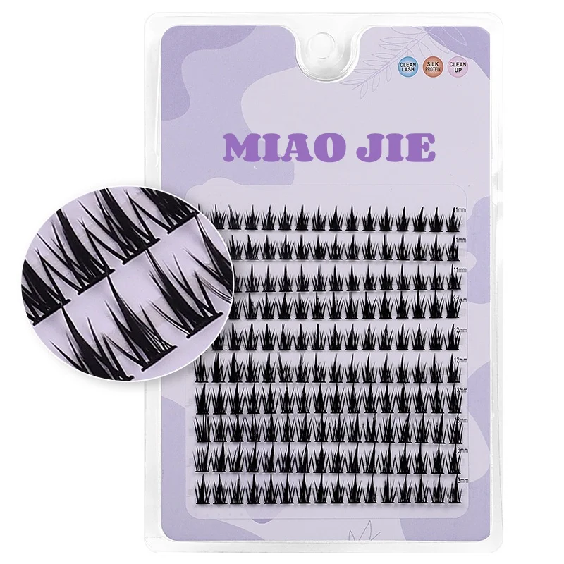 MIAOJIE 160 Rows Cluster Lashes Image 9