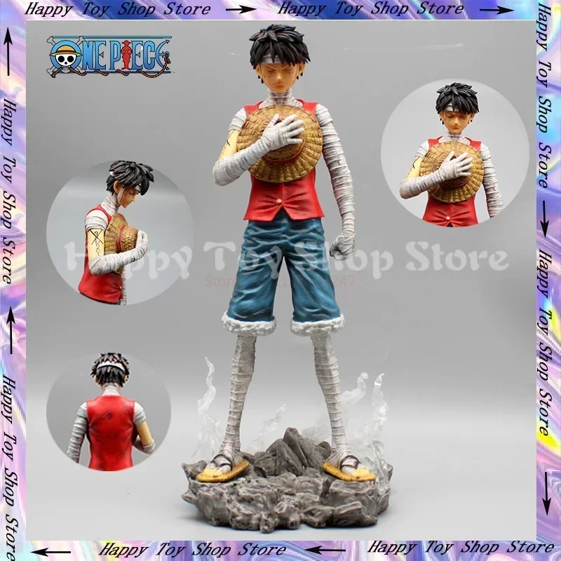 

26cm One Piece 3d2y Monkey D Luffy Anime Action Figure Stand In Silent Tribute Pvc Model Decoration Collection Toy Fan Gifts