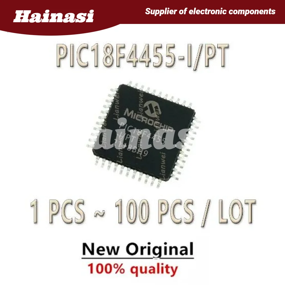 

PIC18F4455-I/PT PIC18F4455-I PIC18F4455 PIC18F PIC18 PIC IC MCU Chip TQFP-44