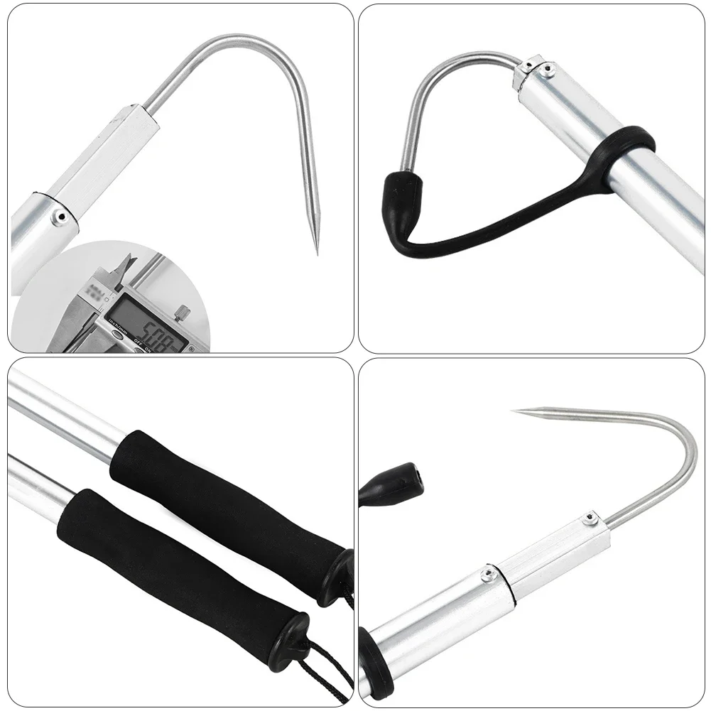 Versatile Fish Grip with Barbed Harpoon Hook for Outdoor and Ice Fishing Adventures