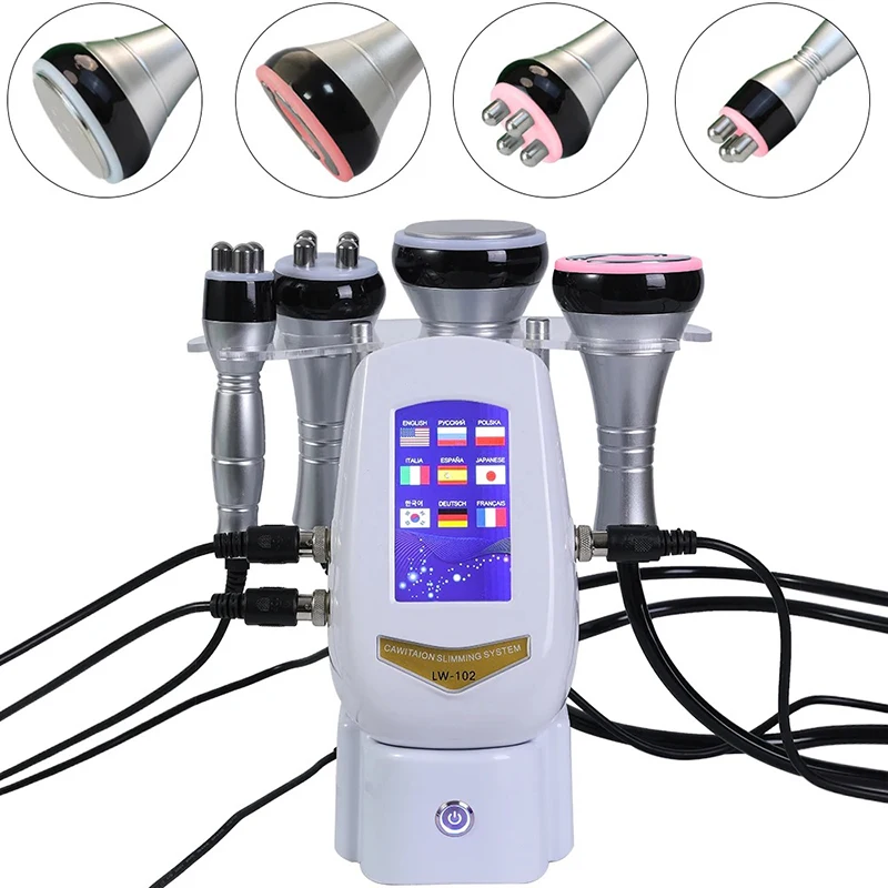 NEW 40K Cavitation Machine 4-1 Ultrasonic RF Body Shaping Lose Weight Multipolar Slimming Facial Skin Tightening Lifting Device
