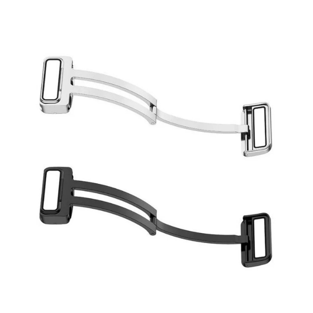 

2 Pcs Magnetic Folding Buckle For Samsung Watch 4 Silicone Strap Metal Strap Buckle For Samsung Watch 5 Smart Watch Accessories