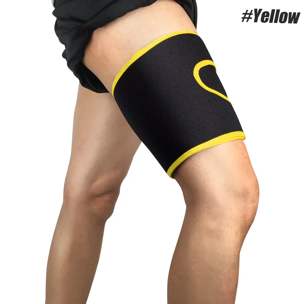 Thigh Compression Sleeve Brace Hamstring Quad Support Adjustable Wrap
