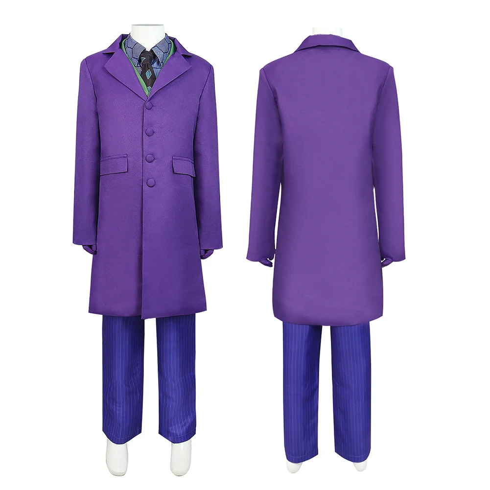 Kids Children Heath Cos Ledger Dark Knight Cosplay Costume Coat Pants Vest Outfit superhero cosplay costume kids cosplay costume Halloween Carnival Party Gifts Suit Boys Girls