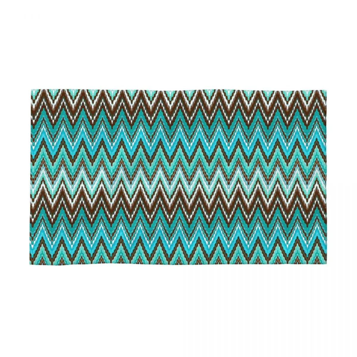

Custom Quick Dry Cotton Face Towel Soft Linen Abstract Zigzag Boho Pool Towels