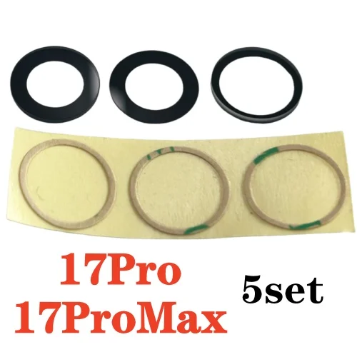 5-Pack Premium Rear Camera Glass Lens Covers