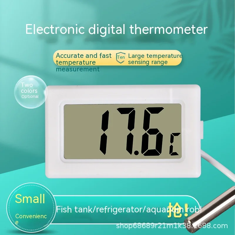 

LCD Digital Aquarium Thermometer Temperature Detector Fish Alarm Electronic Digital Thermometer Fish Tank Aquarium Thermometer