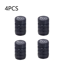 Premium Car Wheel Tire Valve Caps - Airdust Waterproof Stem Covers (Black)