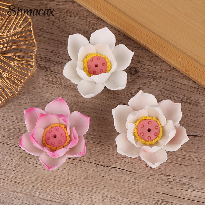 

Ceramic Lotus Incense Burner Home Decor Incense Burner Stick Holder Buddhist Aromatherapy Incense Censer Use In Office Teahouse