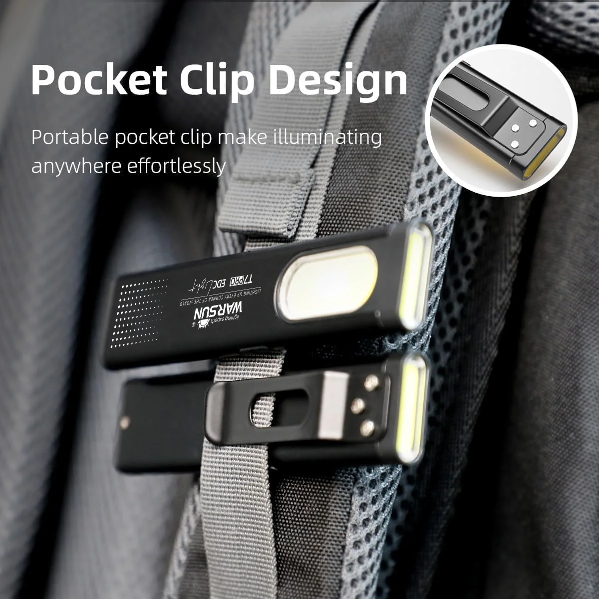 2025 nouveau Warsun LED porte-clés lampe de poche USB-C Rechargeable 2025 nouveau Warsun LED porte-clés lampe de poche USB-C Rechargeable