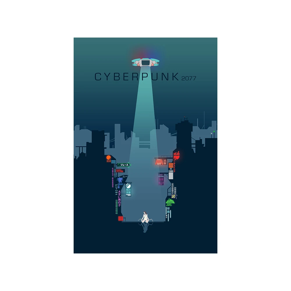 Cyberpunk Dreamscape Canvas Art Print