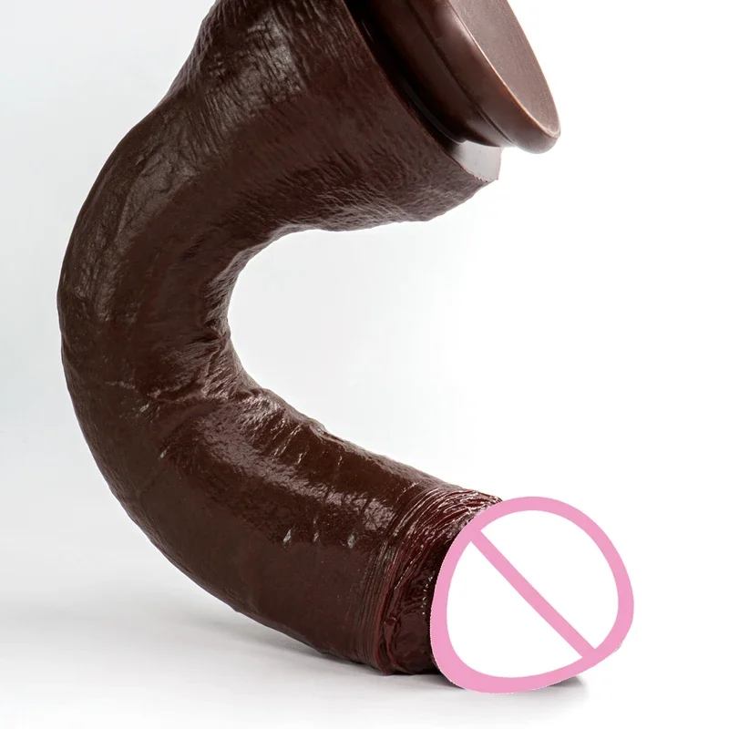 Large Black Dildo Realistic Penis Skin Long Dildos Penis Masturbator Anal Plug With Suction Cup Fake Dick Sex Toys for Men Women sex toys
