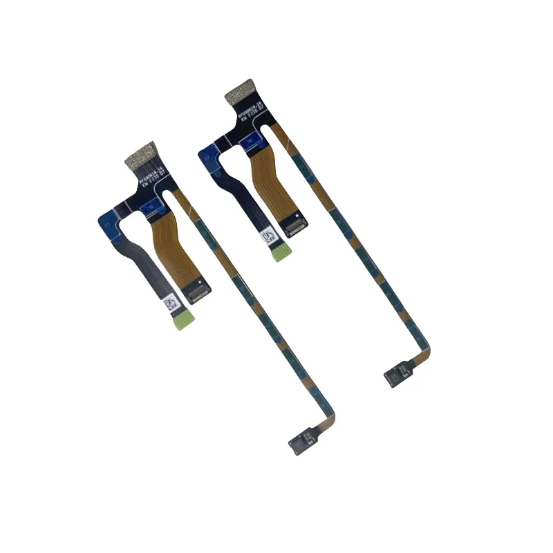 Câble plat flexible pour réparation drone DJI Mini, posé à plat montrant les trois bandes conductrices.