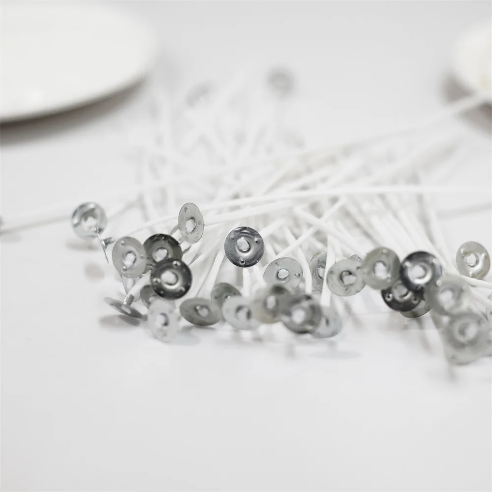 100pcs Premium Select Canlde Wick Pretabbed & Pre-Waxed Cotton Wick for Candle Making