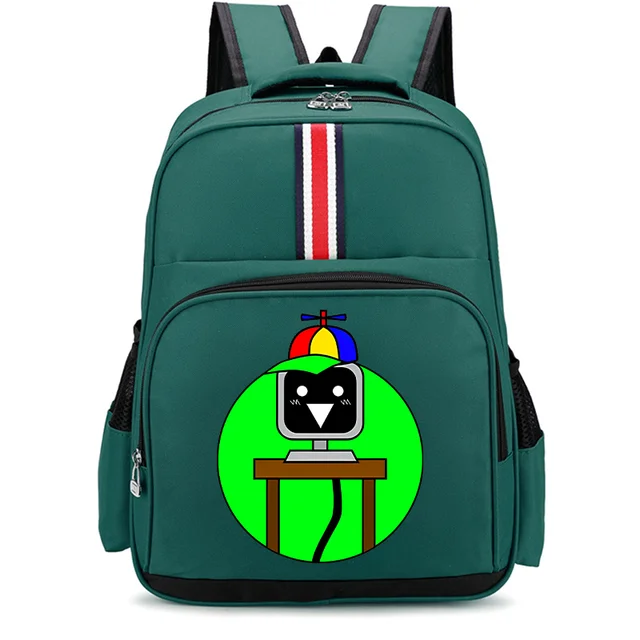 MAJEQZGY Roblox Schoolrugzak met 3D-print voor jongens en meisjes, 16 inch grote capaciteit, reisrugzak, boekentas, kinderschooltas, roze, glitter, L