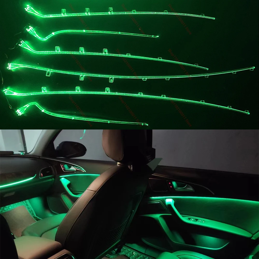

Atmosphere Light For Audi A6 C7 C7 PA A7 2012-2018 MMI control Interior Ambient light door Footwell light original 1:1 21 colors