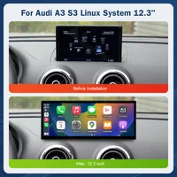 Écran multimédia tactile de 12.3 pouces pour Audi A3 2014 – 2019, fonction Airplay Miracast, sans fil, Carplay, Android Auto 4