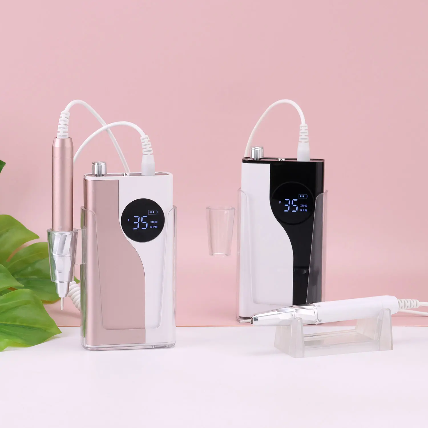 35000RPM Brushless 85W Nail Drill Rechargeable Manicure Electric Machine Cordless Nail File Pedicure Drilling Quiet Motor Handle 4