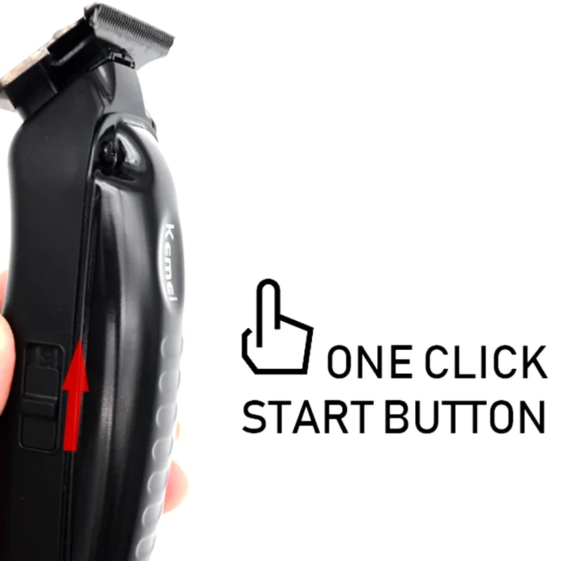 Kemei KM-1579 Electric Hiar Clipper Professional Cordless Hair Trimmer Barber USB Rechargeable Haircut Machine Mens Clipper 3