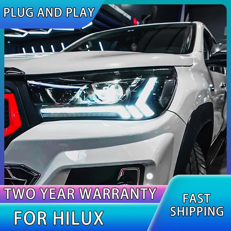 

Car Styling Lights for Toyota Hilux Head Light 2015-2020 Hilux Revo Headlight 2016 Vigo Headlight LED DRL Dynamic Turn Signal