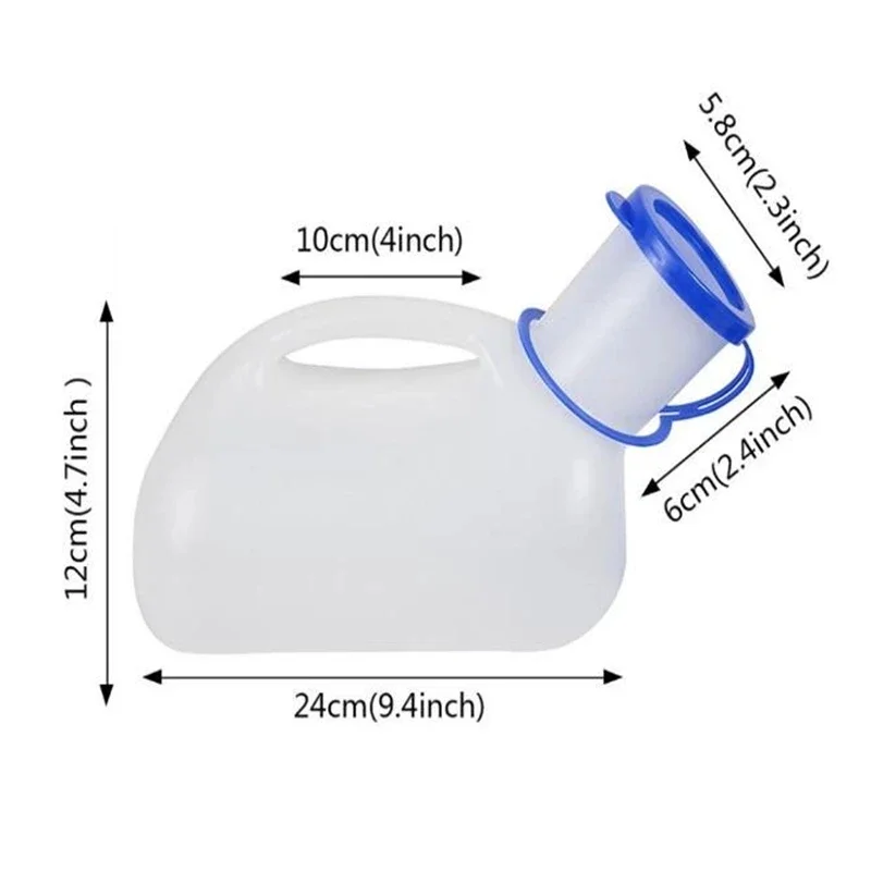1000ML Female Male Portable Mobile Toilet Car Travel Journeys Camping Boats Urinal Outdoor Supllies 1pcs Urine Bag Disposable Urine Bag Women Urinal Baby Travel Urinal