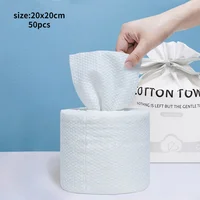 Ultra Soft Extra Thick Disposable Facial Tissues for Sensitive Skin and Used as Cleansing Make Up Removing Wipes Dry Wet Towels 2
