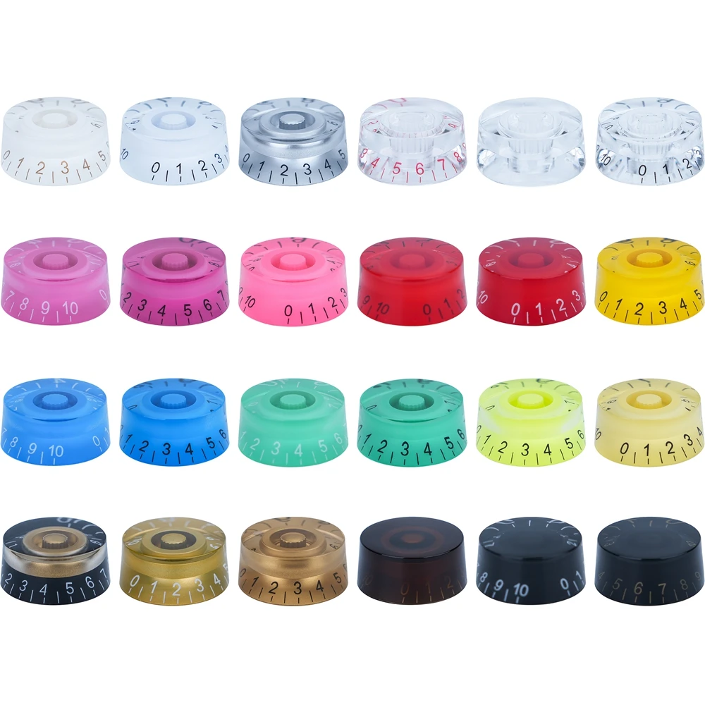 Description Picture 2 of item1pcs guitar volume Knobs Top Hat Knobs Speed Volume Tone Pedal Control Knobs for Electric Guitar Bass 29 Colors