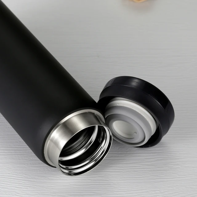 200/300ML 316 Stainless Steel Pocket Mini Thermos Custom LOGO Black Hot Water Bottle Vacuum Flask For Ice Coffee Travel Cup 6