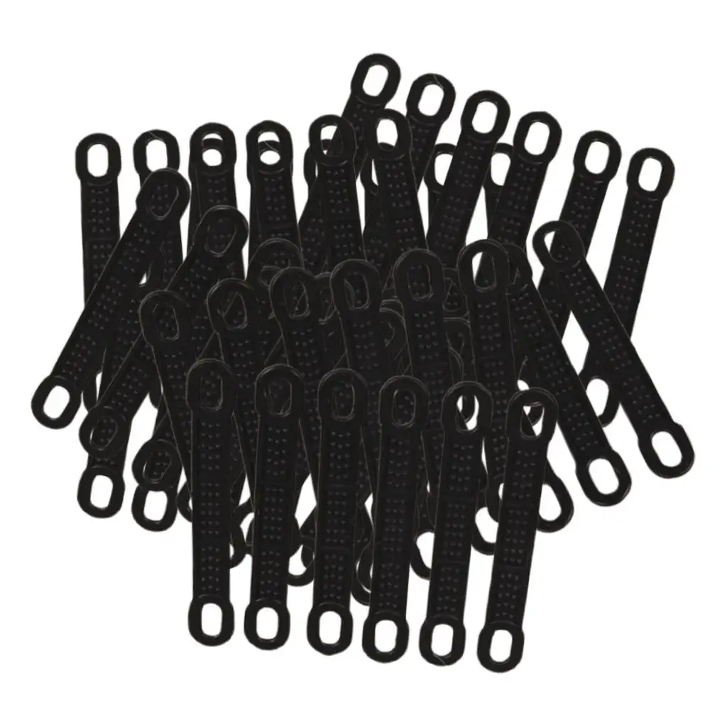 50 Silicone Hanger Grips Practical Stretchable Anti-Slip Strips Cover