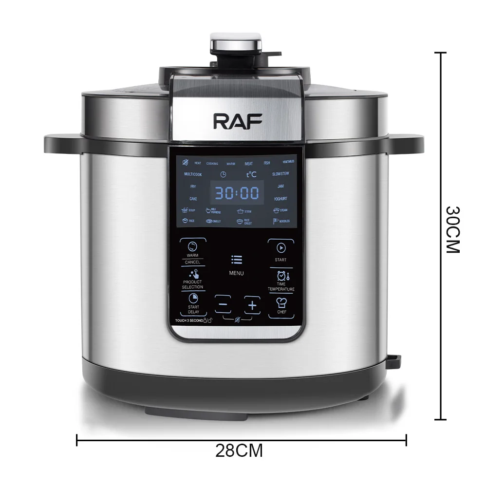 European standard 220V1000W electric pressure cooker, rice cooker, household non stick pot, 6L multifunctional 24-hour insulatio 5