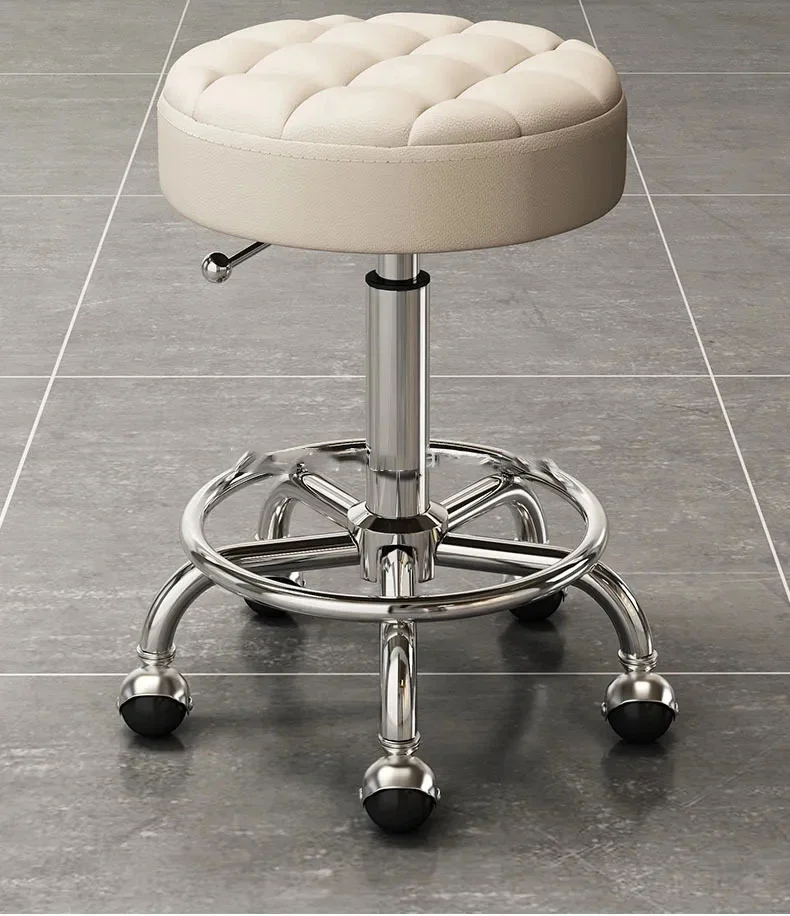 Description Picture 2 of itemSwivel Barber Chair Salon Portable Stylist Aesthetic Vintage Barbers Chair Professional Sillon Peluqueria Salon Furniture MQ50BC