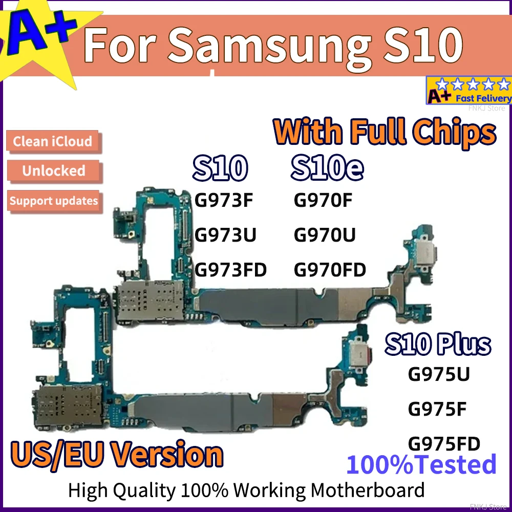 128G Plate RAM Logic Board For Samsung Galaxy S10 G973