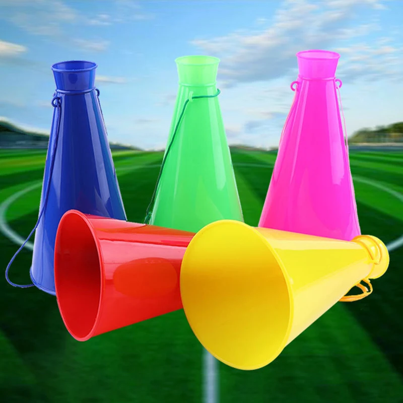 

Cheerleaders Trumpet Speaker Cheer Plastic Horn Loudspeaker Trumpet Horn Toy Soccer Fan Trumpet For Birthday Party