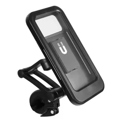 Universal Waterproof 360° Swivel Motorcycle & Bicycle Phone Holder (Black)