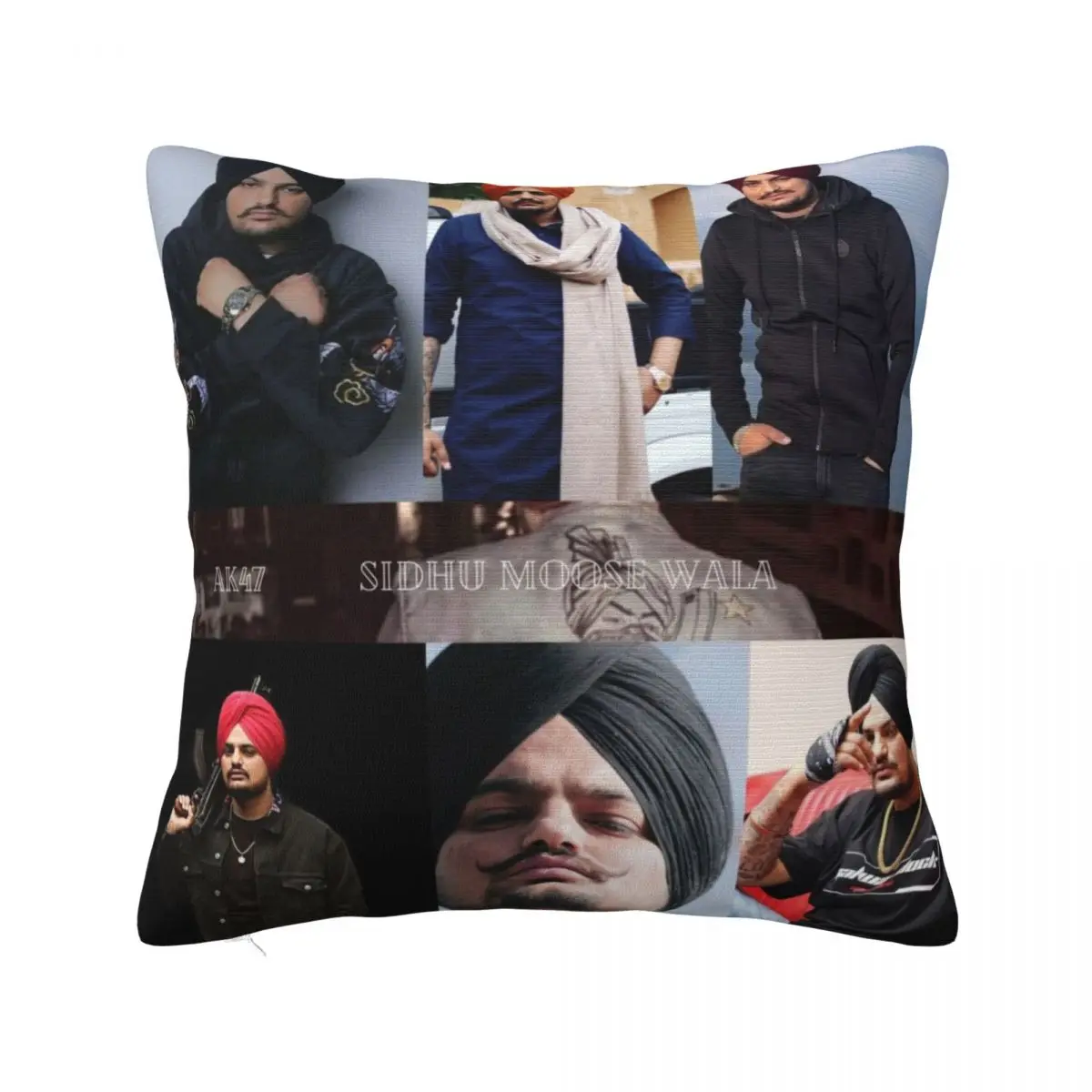

Sidhu Moose Wala Throw Pillow Custom Cushion Photo Sofa Covers For Living Room
