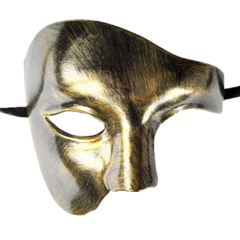Steampunk Masquerade Mask Half Face Mask Game Cosplay Props Medieval Retro Plastic