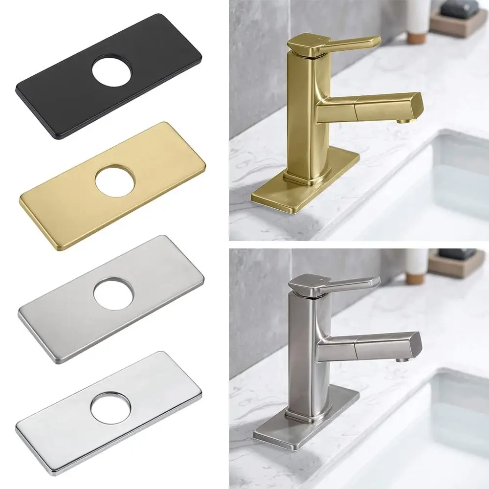 Panel Sink Base Faucet Deck Plate Bathroom Faucet Escutcheon Plate Faucet Plate Hole Cover Tap Cover Deck Plate