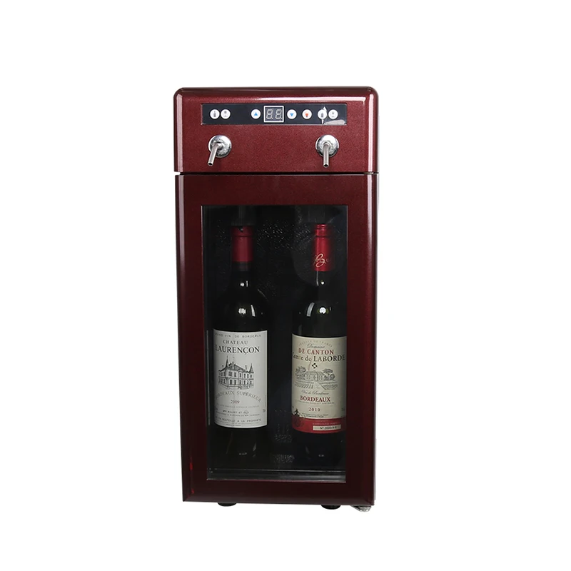 Small 2 Bottle Wine Cooler Cabinet Home Bar Fresh Keeping Cabinet