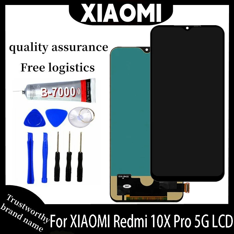 

Original For Xiaomi Redmi 10x Pro 5G LCD Display Touch Panel Digitizer Assembly Replacement Assembly 10x Pro 5G M2004J7BC Screen