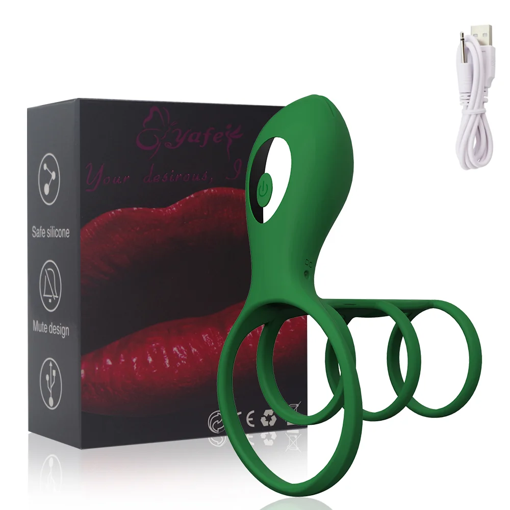 Cock Ring Delay Ejaculation Penis Vibrating Ring Sex Toys For Men 10 Speed G-spot Vibrator For Women Anal Vagina Stimulation