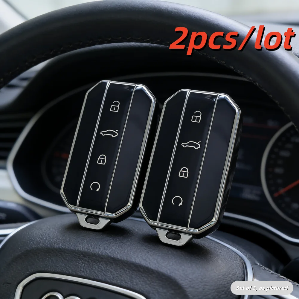Premium Car Key Case Covers - Set of 2, Compatible with Select Models
