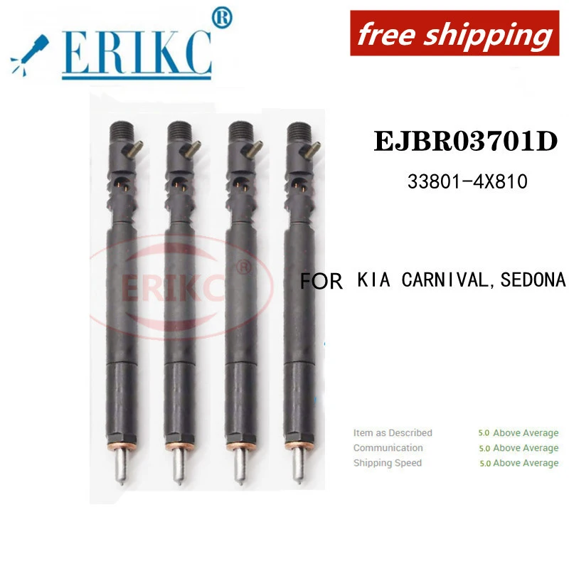 

ERIKC 4 PCS Free Shipping EJBR03701D Auto Accessory Injectors EJBR 037 01D OEM 33801-4X810 FOR KIA CARNIVAL,SEDONA