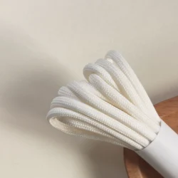 Premium 5mm Polyester Braid Rope for DIY Projects and Crafting (30 White - 5mm)