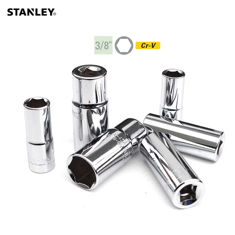 Stanley 1 Pezzo 6 Punti Professionale 3/8 Dr. Chiave A Bussola Profonda Metrica 8Mm 9Mm 10Mm 11Mm 12Mm A 22Mm Presa Dinamometrica Strumenti Driver