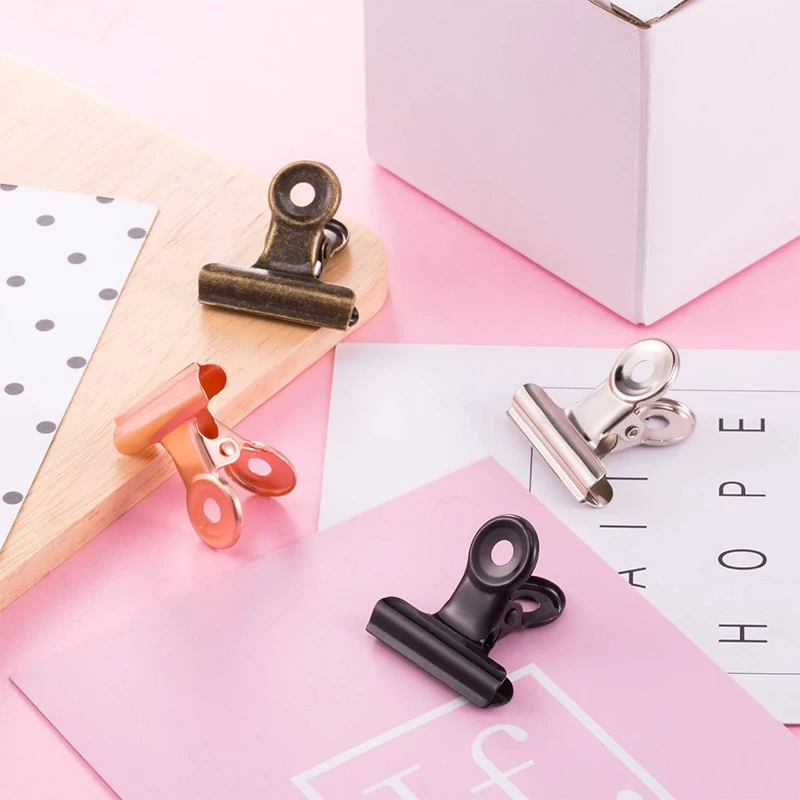 10pcs Stainless Steel Mini Hinge Clips for Versatile Use in Home, Office, and Kitchen