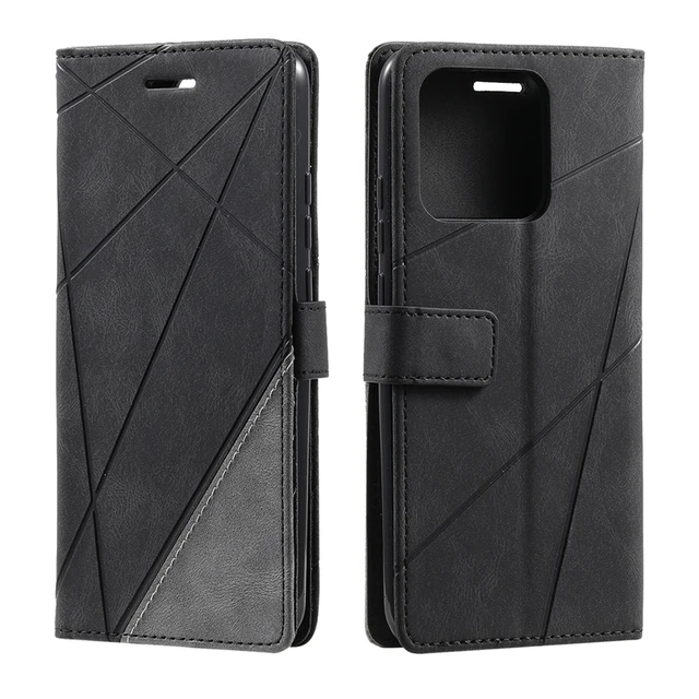 For Xiaomi Redmi 10C Case Luxury Geometric Leather Wallet Case For Funda  Xiaomi Redmi 10C Cover Flip Coque Redmi10C 10 C Cases - AliExpress