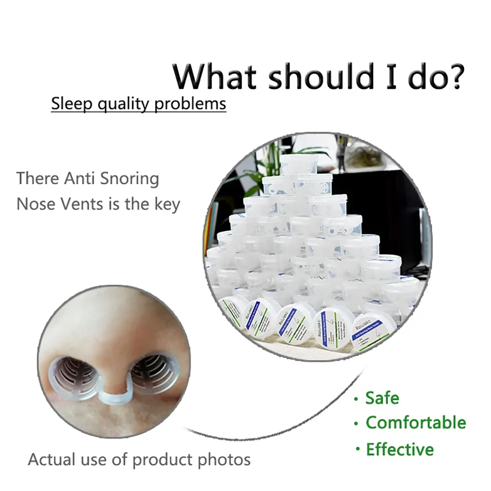 4/12Pcs Snore Stopper Anti Snoring Solution Clip Devices Nose Vents Relieves Smooth Nasal Dilators For Better Sleep Sleeping Aid