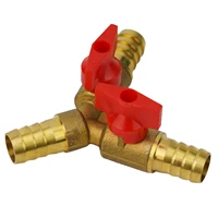 Heavy duty Brass made 12mm Hose Y 3Way Ball Valve for Fuel Air Water Gas for Plumbing Fittings and Pneumatic Fittings 1