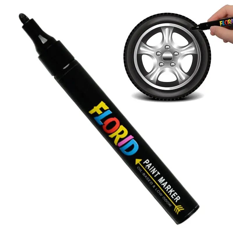 

Разноцветная искусственная ручка для рисования, многофункциональная ручка с надписью шин для рисования на резине