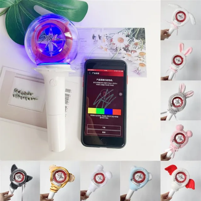 Lightstick New Fashion Kpop Strayed Kids Lightstick With Bluetooth Concert Hand Lamp Glow Light Stick Flash Lamp Fans Collection